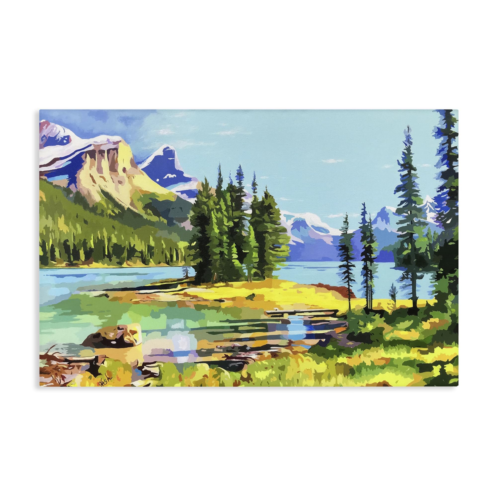 Stupell Industries Unframed 'Alpine Mountain Solitude'| Canvas Art