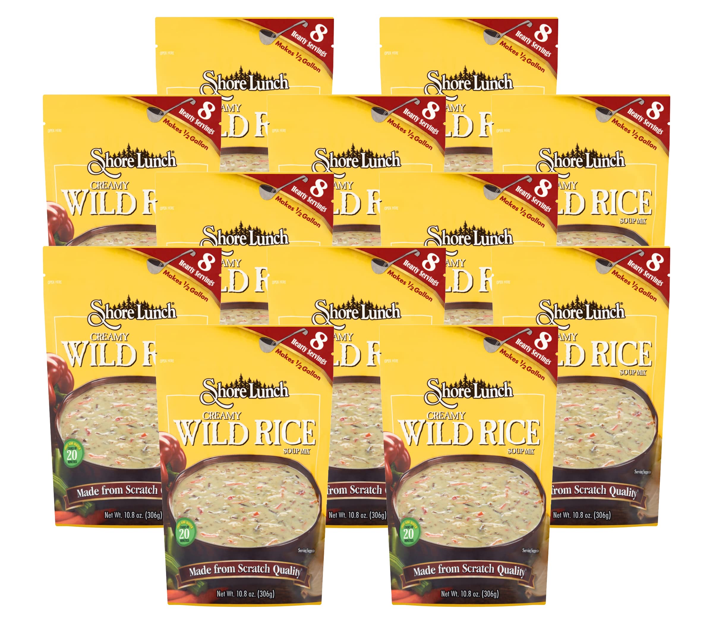 Shore Lunch Creamy Wild Rice Soup Mix, 10.8000-ounce Pack of 1212