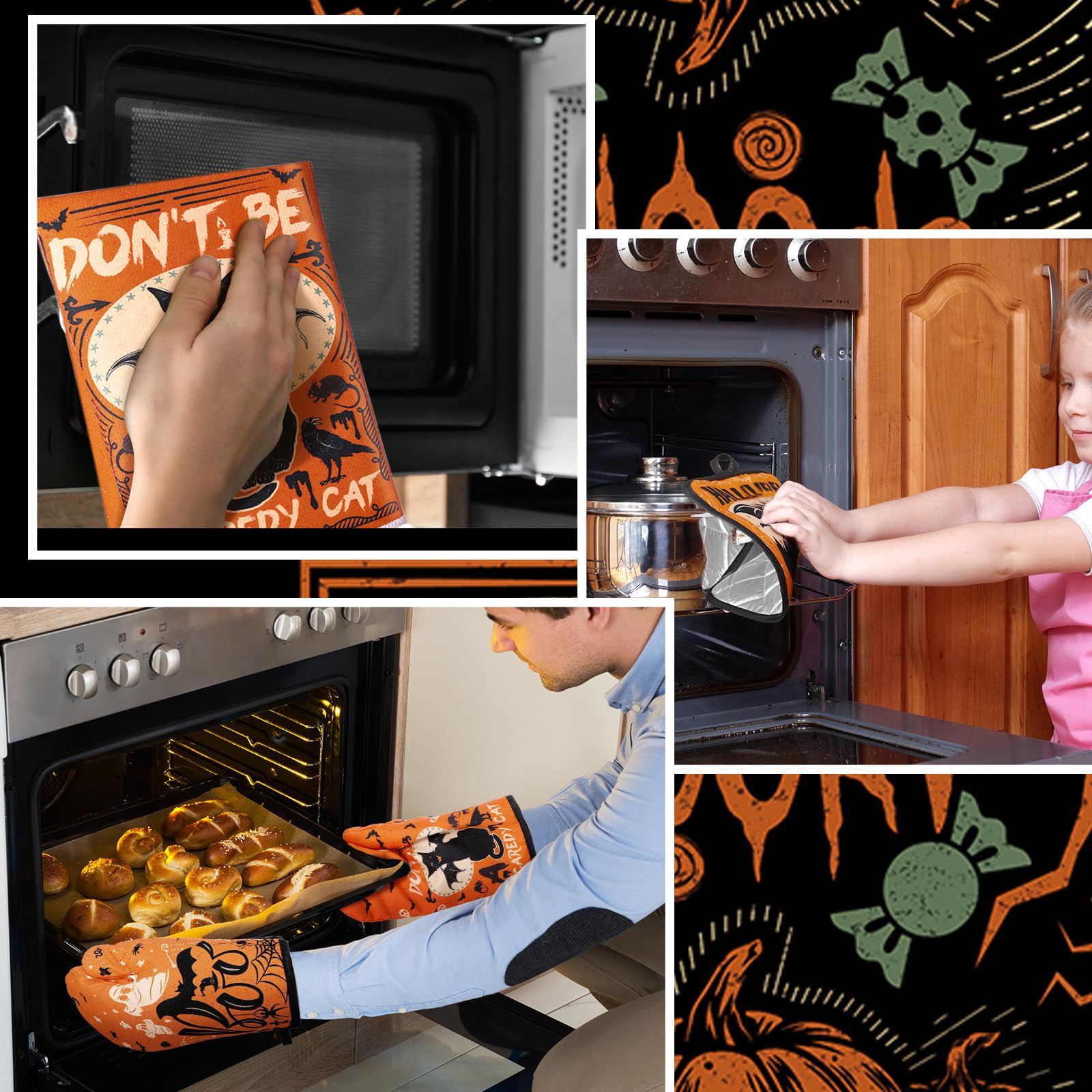 SiliFine Halloween Kitchen Accessories - Set of 12 -6 SiliFine Halloween Kitchen Accessories - Set of 12 -6
