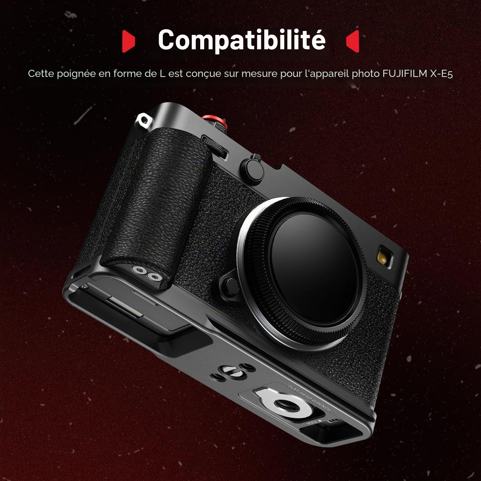 SMALLRIG X-E5 Poignée en L pour FUJIFILM, Plaque pour Arca - 5448