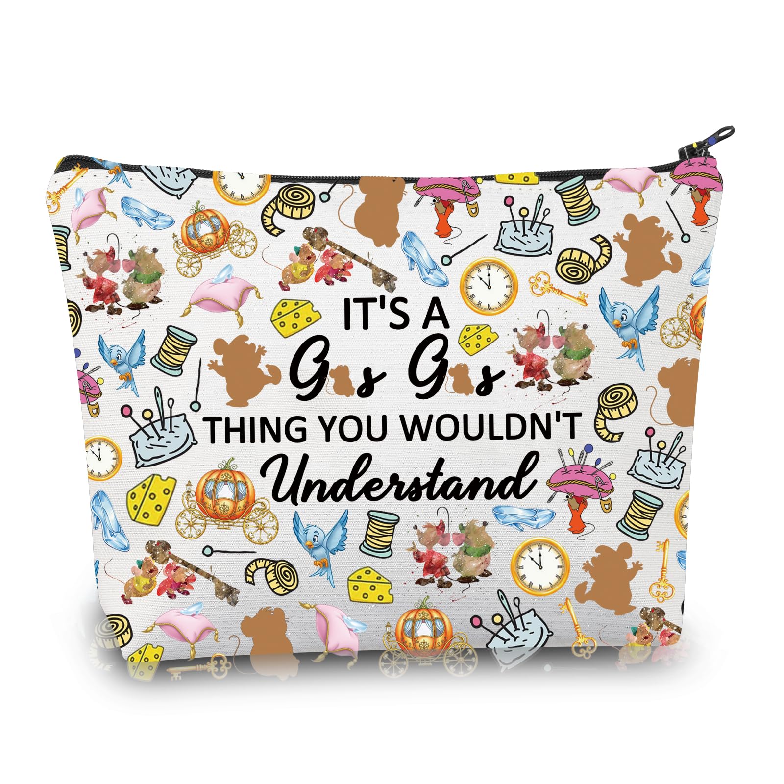 PLITI Jaq and Gus Makeup Bag Cinderella Gus Gus Gift It's A Gus Gus Thing You Wouldn't Understand Gift Fairy Tales Gift (It's Rat ThingU)