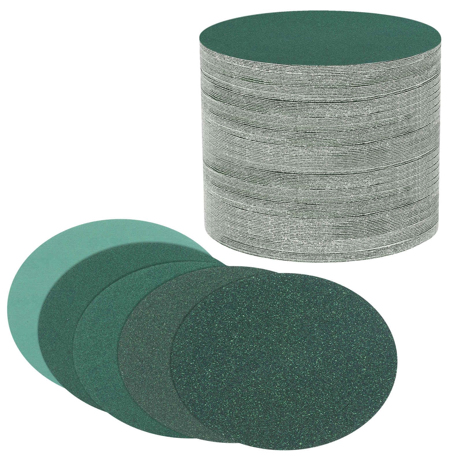 DTGN 5 Inch 80/120/150/180/240 Grit Hook and Loop Sanding Disc, 50 Pcs, Good for Wood Metal Stone Walls