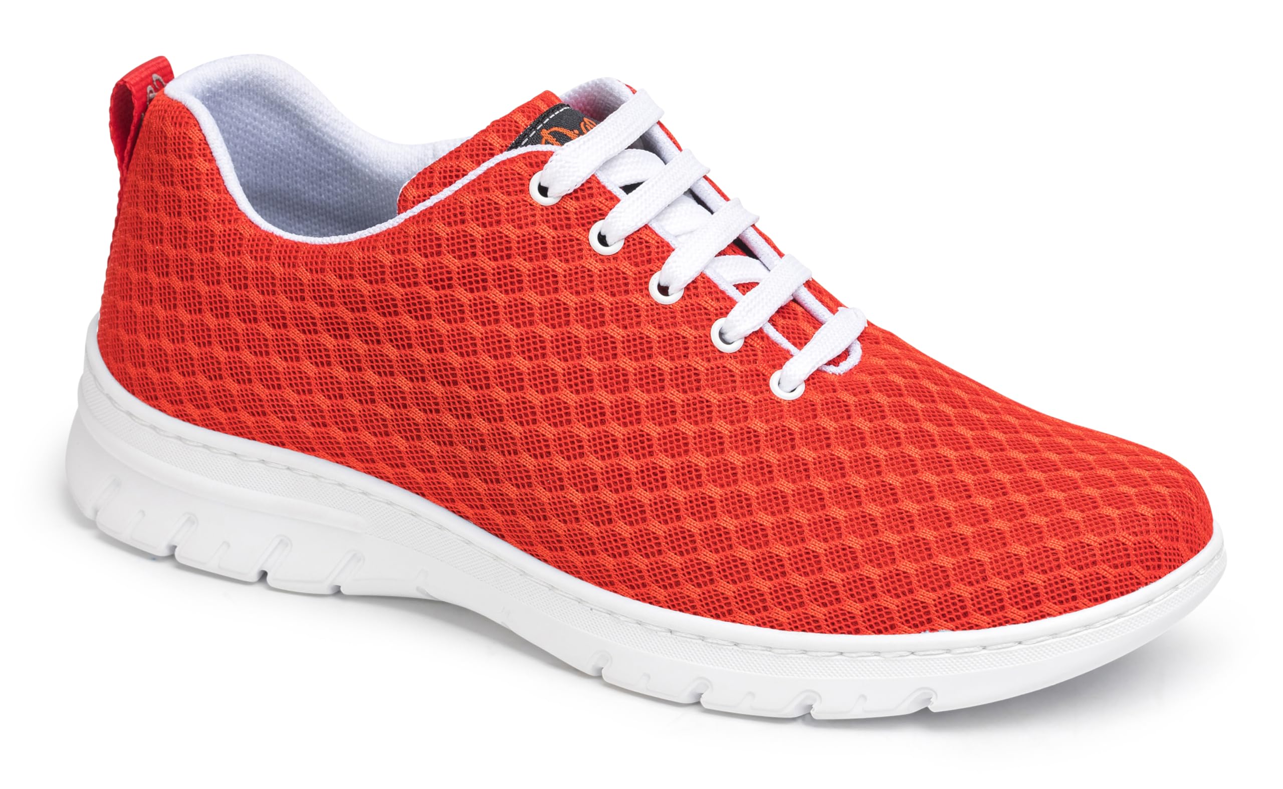 Dian Sneakersy robocze – ultralekkie, antybakteryjne, antypoślizgowe trenażer bezpieczeństwa, idealne dla szpitalów, pracowników zdrowia, kuchni i sprzątania, Calpe Rot 41