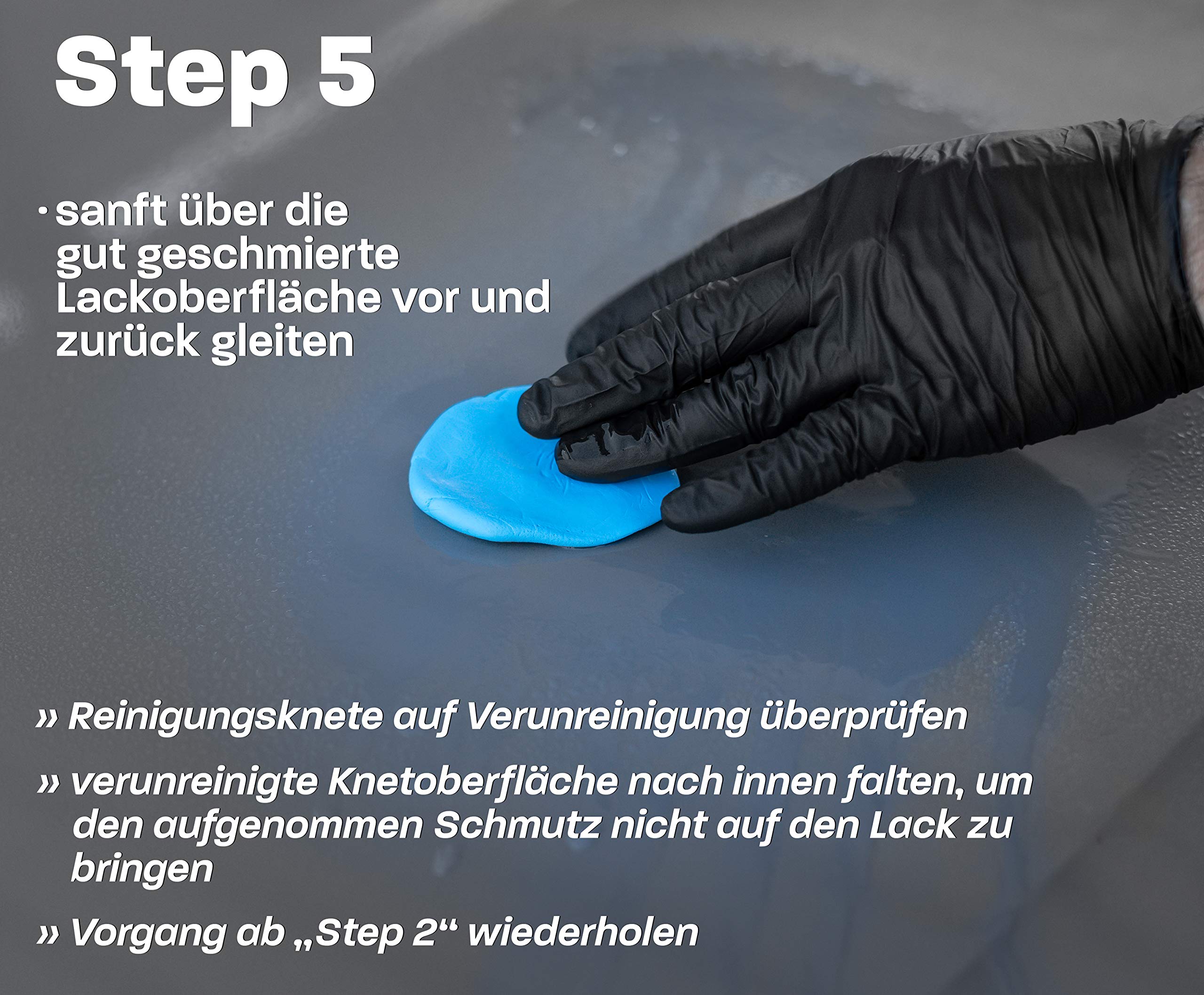 Detailmate ValetPRO Kit de lubrifiant pour nettoyage en douceur de la peinture : Argile Rider – Flacon pulvérisateur – 500 ml – Lubrifiant + Pâte nettoyante Auto Clay – 100 g + 1 paire de gants
