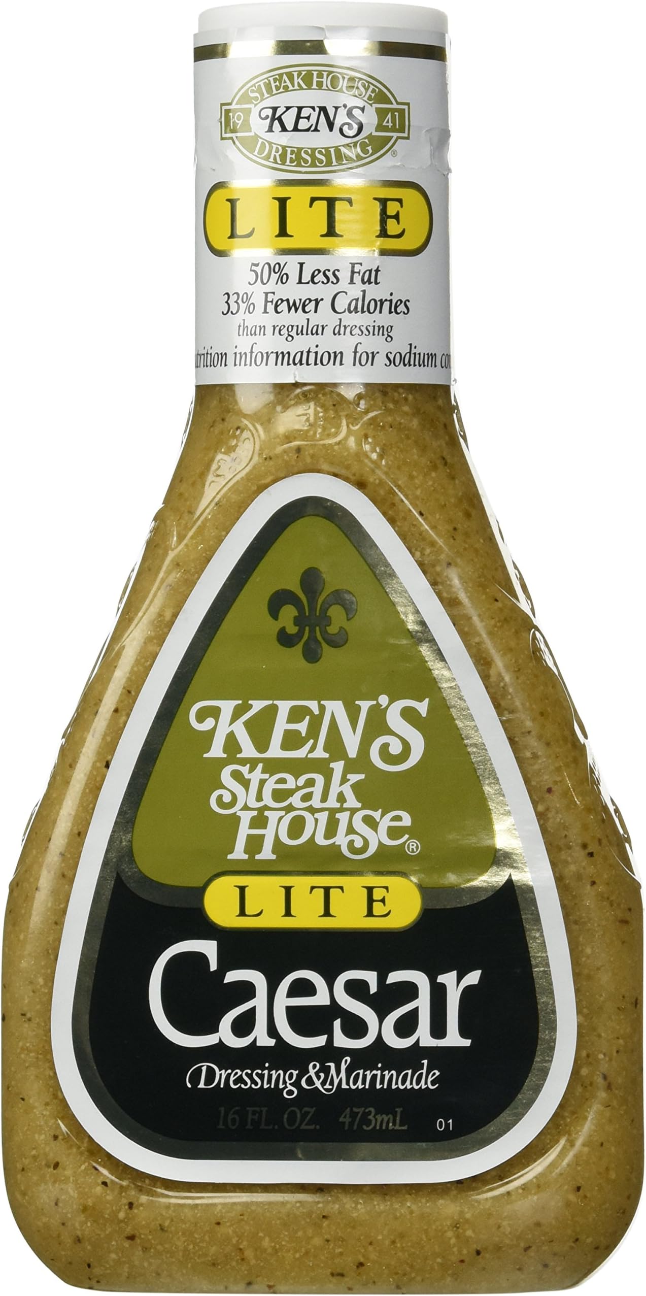 Ken's Steak House Caesar Dressing & Marinade Lite, 16 oz Caesar Salad Dressings