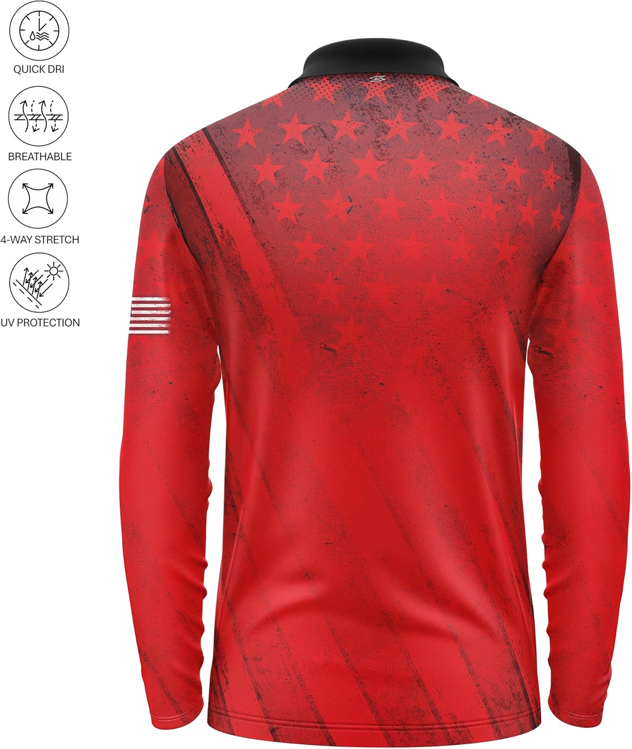 Men’s Funny Long Sleeve Golf Polo Shirt – Moisture Wicking Performance Casual Relaxed Fit Quick Dry Tennis Pickleball Bowling