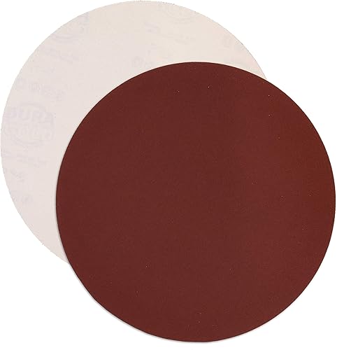 Miniatura 3 de Dura-Gold Discos de lija de alta calidad de 12 pulgadas, grano 240 (caja de 5), discos de papel de lija con adhesivo autoadhesivo PSA, abrasivo de