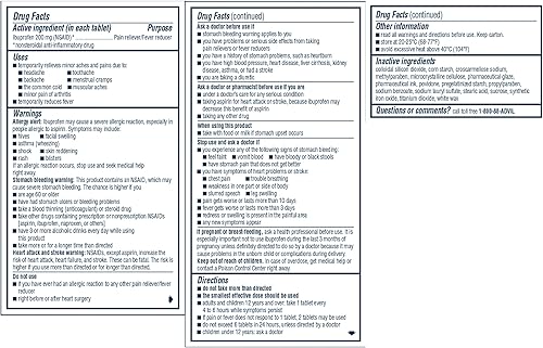Vista 18 de Advil Analgésico y reductor de fiebre, medicamento para aliviar el dolor con ibuprofeno 200 mg para dolor de cabeza, dolor de espalda, dolor