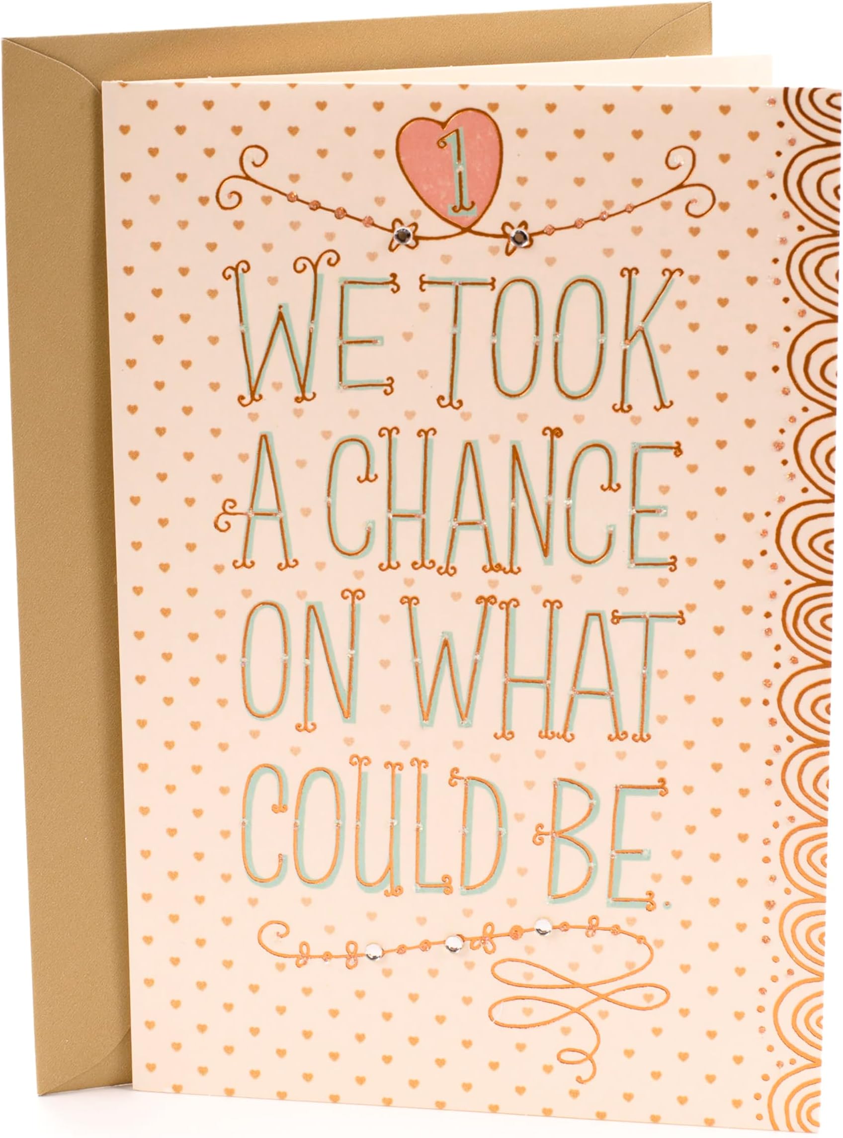 Hallmark 1st Anniversary Card (Chance on What Could Be)