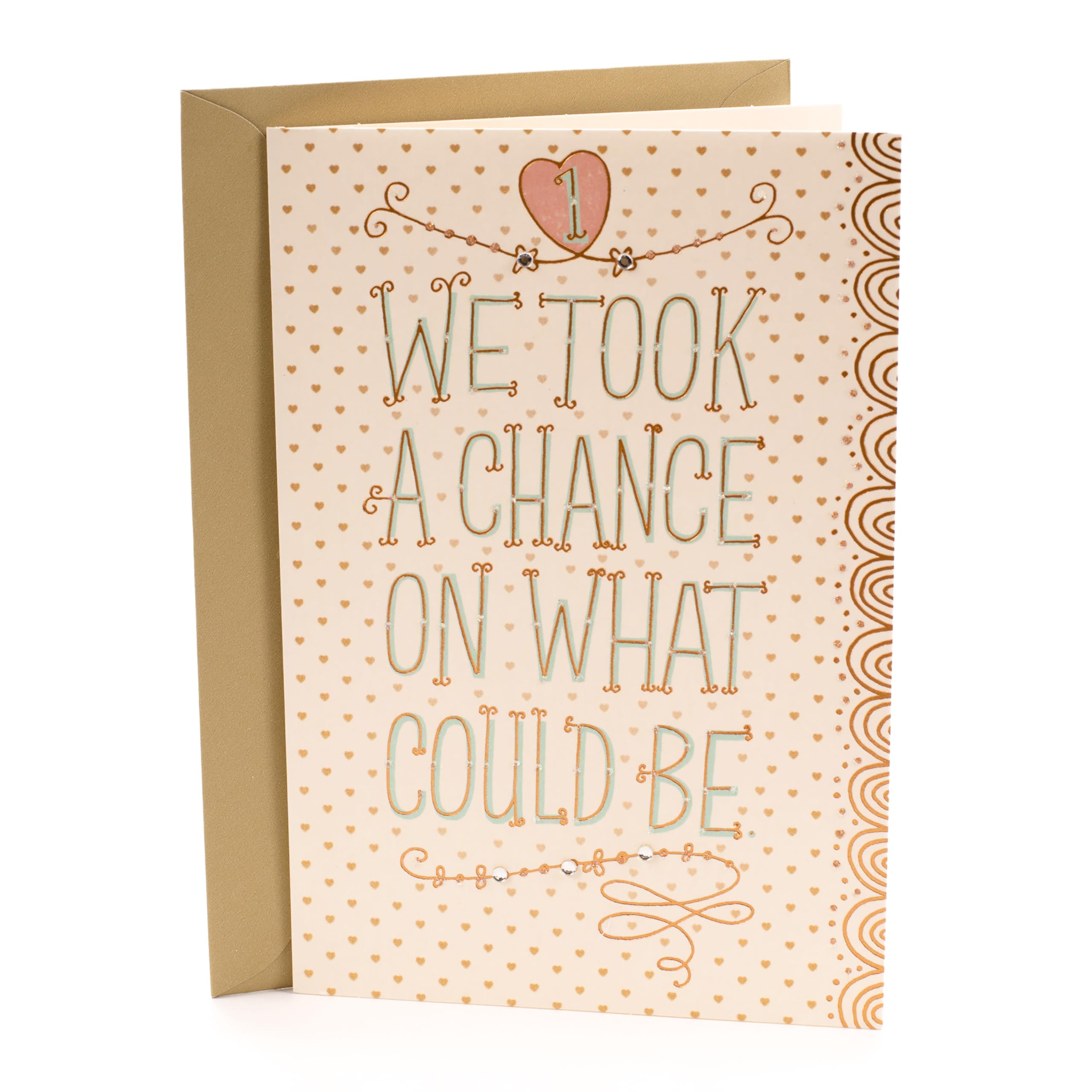Hallmark 1st Anniversary Greeting Card, Chance on What Could Be (599RZB1026) — image 1