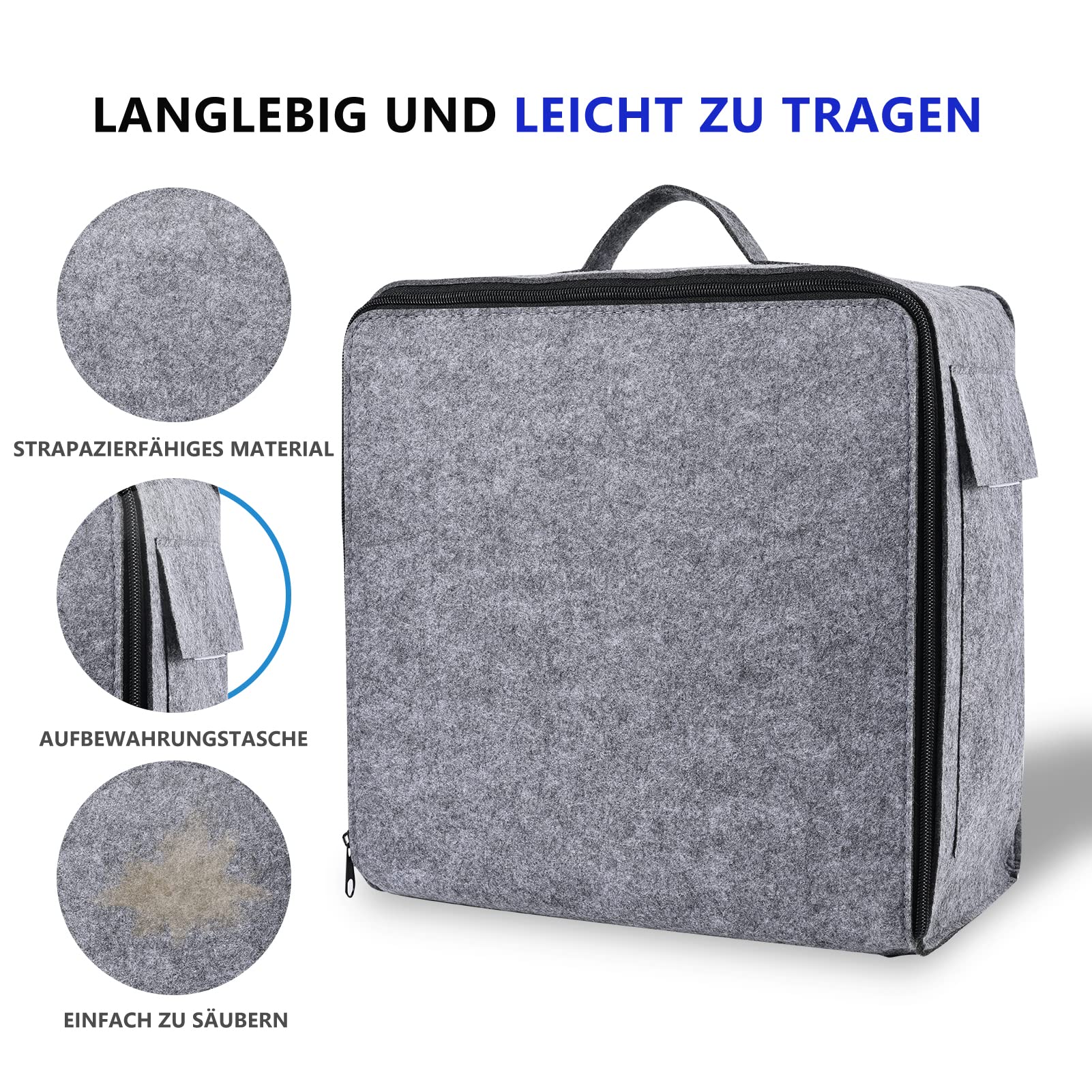 Yrangee Spannmatten Stricken mit Raster,Extra Dicken Blocking Matte 9 Stück Blockierbrettern für Stricken Häkeln Lace, 150 T-Nadeln und Stautasche
