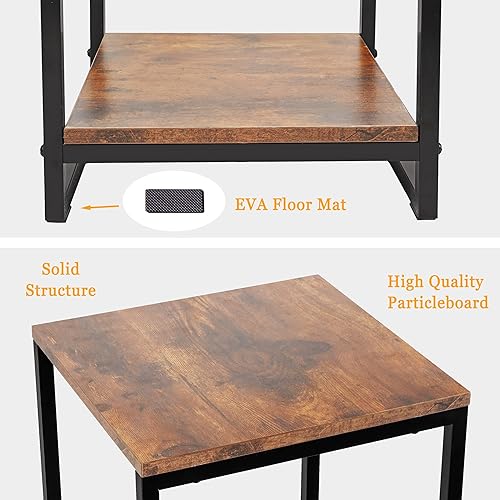 Miniatura 6 de JEPRECO Soporte para plantas de 46 pulgadas de alto para interiores, estante moderno de 3 niveles, organizador de macetas esquineras para sala de