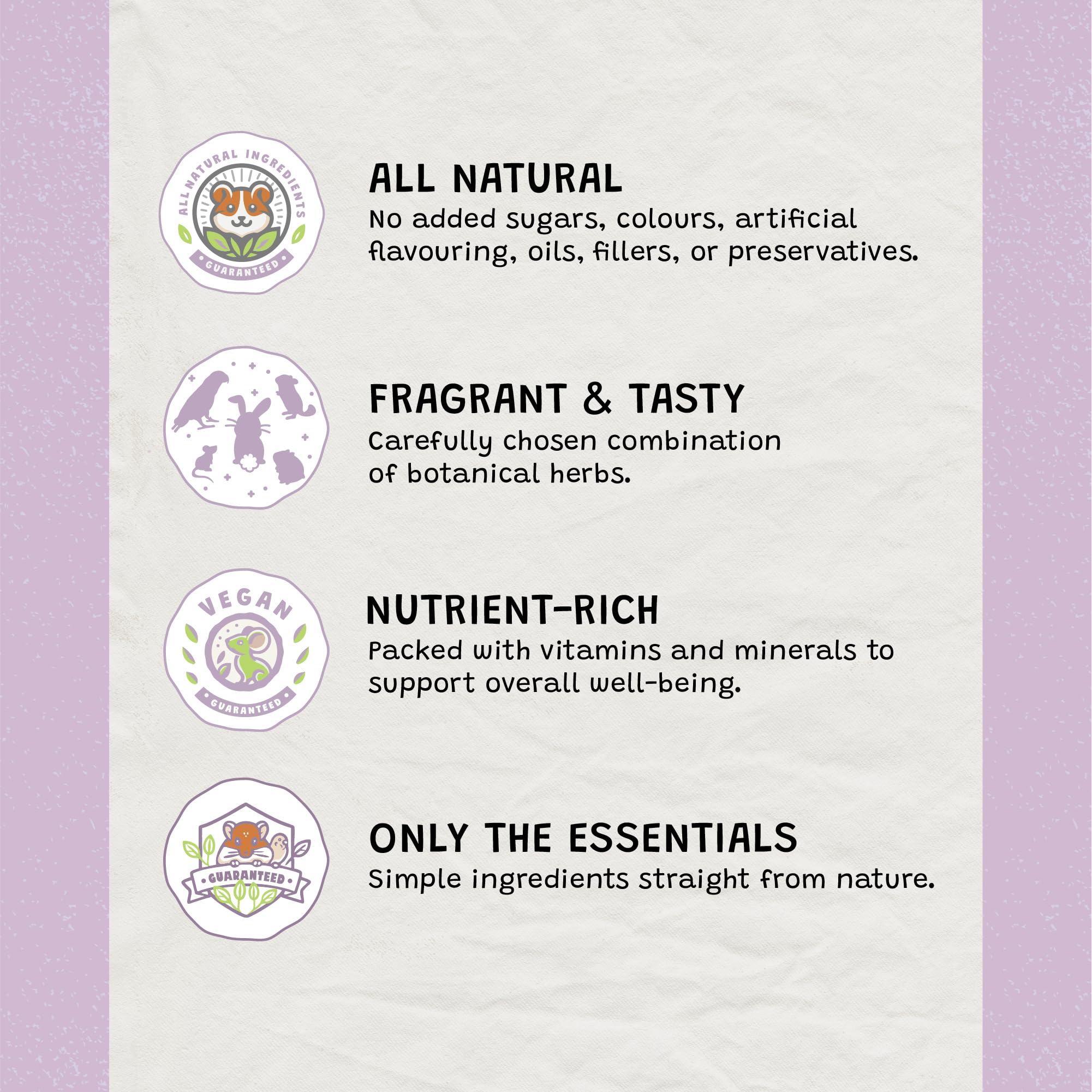 Forage Mix,100% All Natural Botanical Herb Treat for Rabbit Hamster Guinea Pig Chinchilla Chicken Hermit Crab Gerbil Degu & Other Small Animals (All in One Forage Mix 30g)