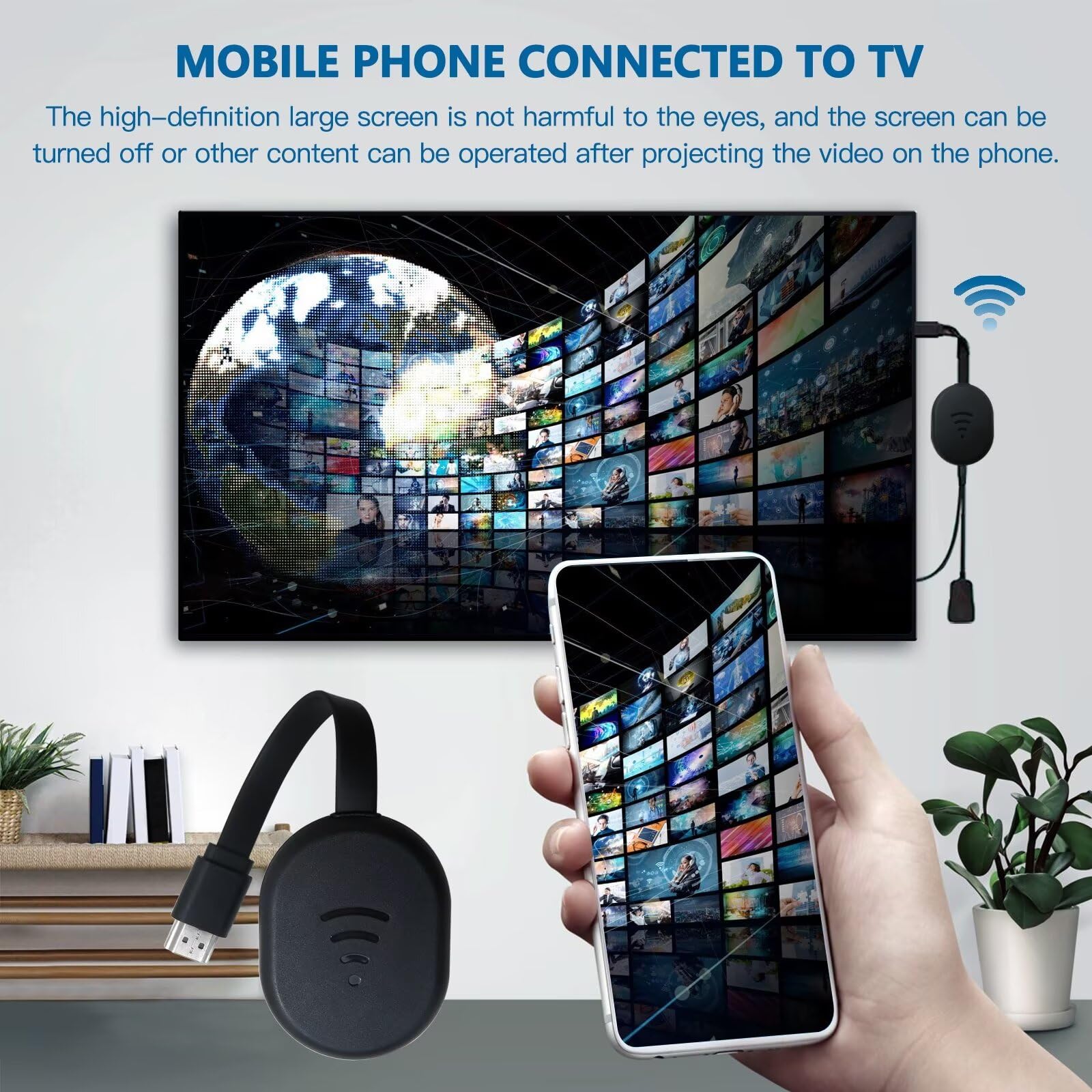 Screen Mirroring App Hdmi Para Android 3FT 1080P HDMI Mirroring