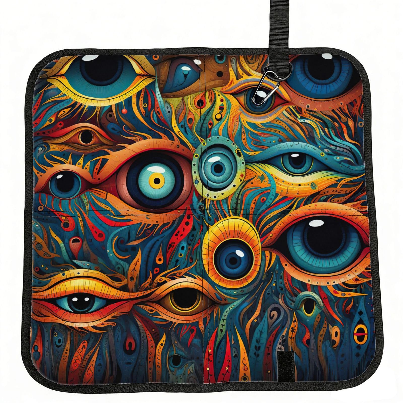 PPHGUT Eyes 2 Print Foldable Seat Cushion Waterproof Portable Chair Pad Travel Outdoor Picnic Camping