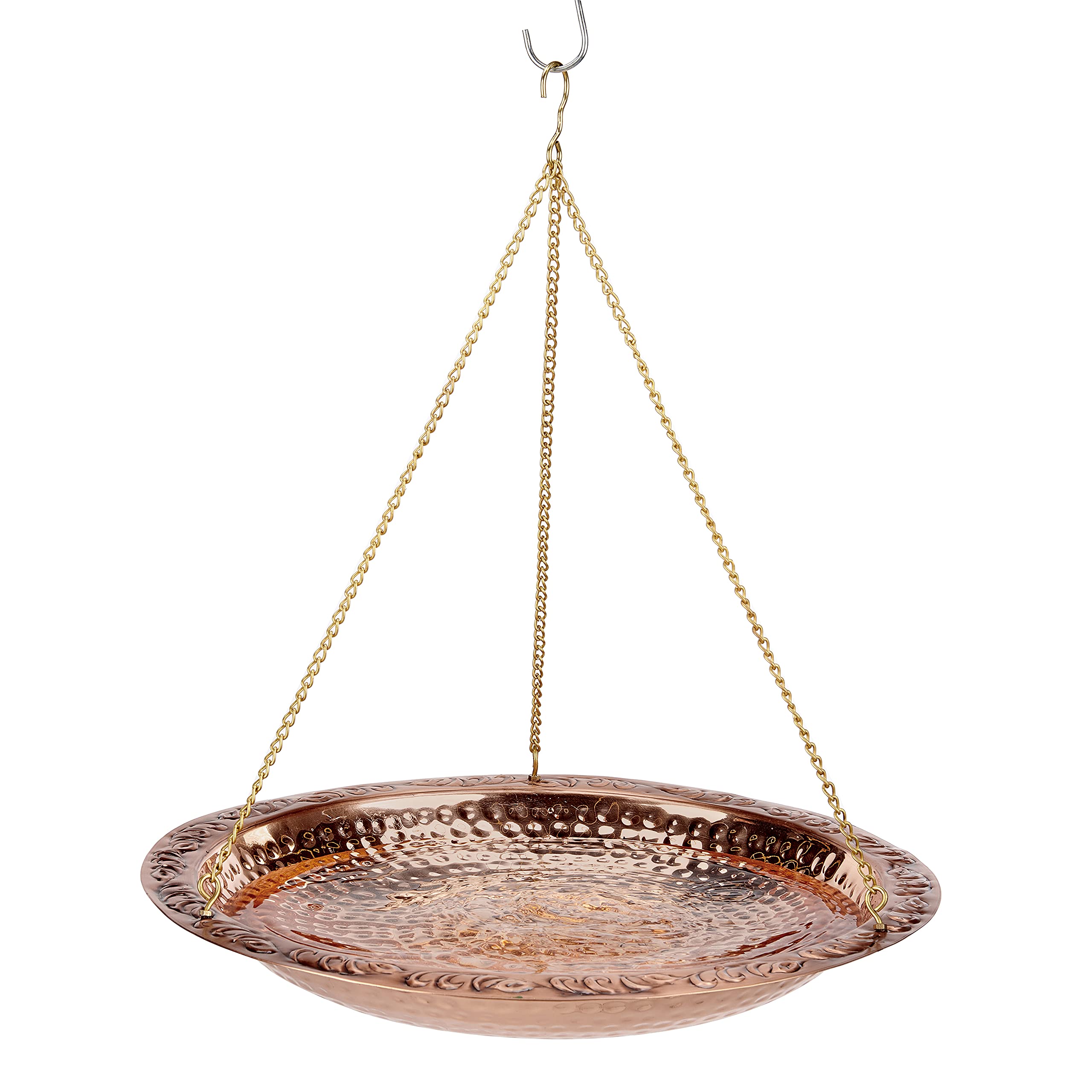 Bain d'oiseaux Suspendu en cuivre Pur 45,7 cm Good Directions