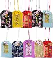 お守り Amazon.co.jp: VOSAREA 10個 日本のお守り 幸運 チャーム 吊り