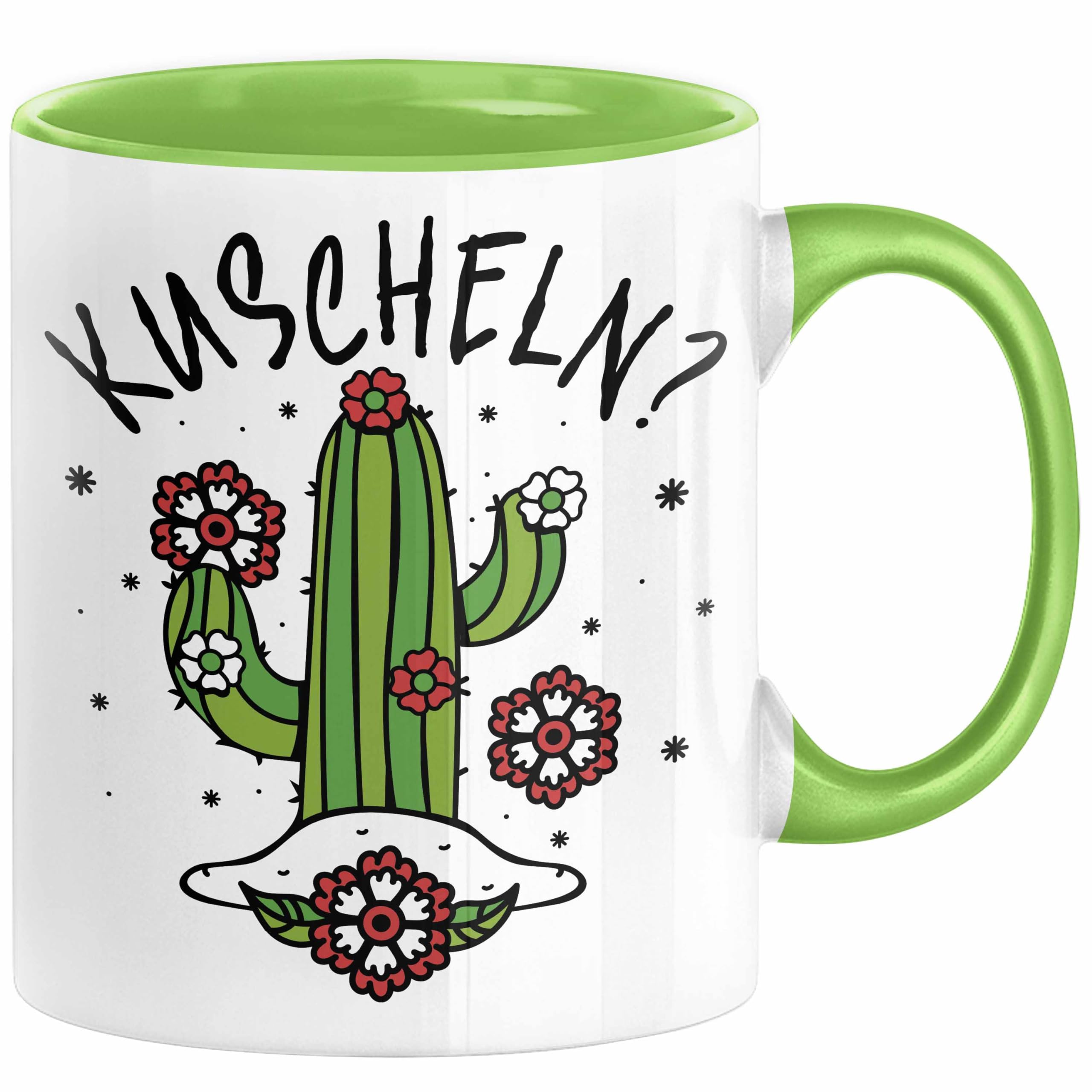 Kaktus Tasse Geschenk Kuscheln Sarkasmus Humor Geschenkidee Kaffee-Becher  Kaktus-Liebhaber Frauen (Grn) : Amazon.de: Kche, Haushalt & Wohnen