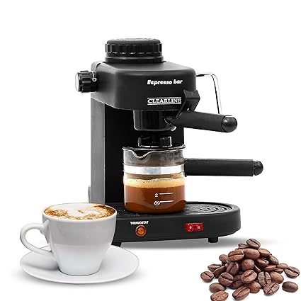 Clearline - Espresso Coffee Maker - Cappuccino Maker - Coffee Machine - 1 year warranty