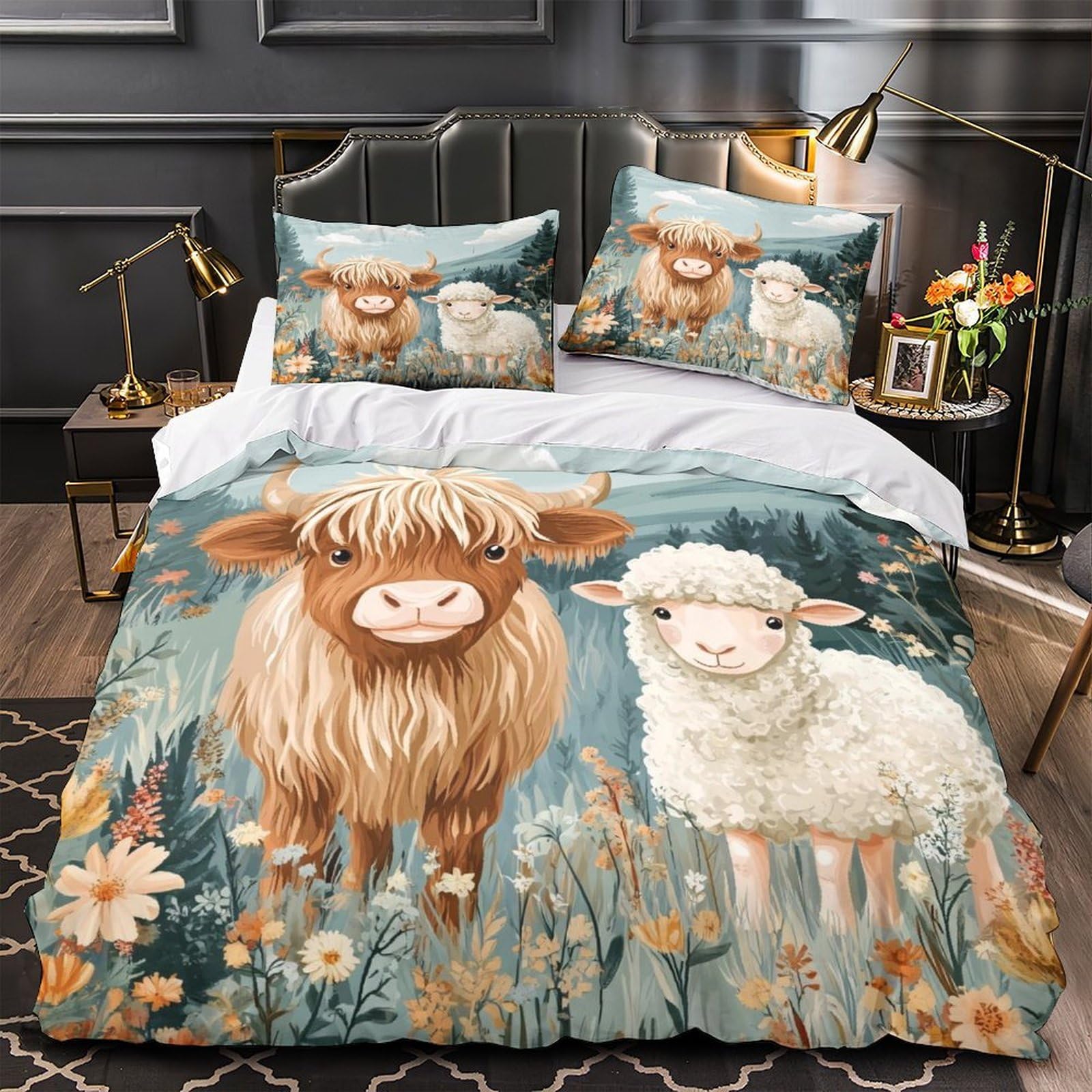 Parure de lit animaux de la ferme pour créer une chambre d'enfant accueillante