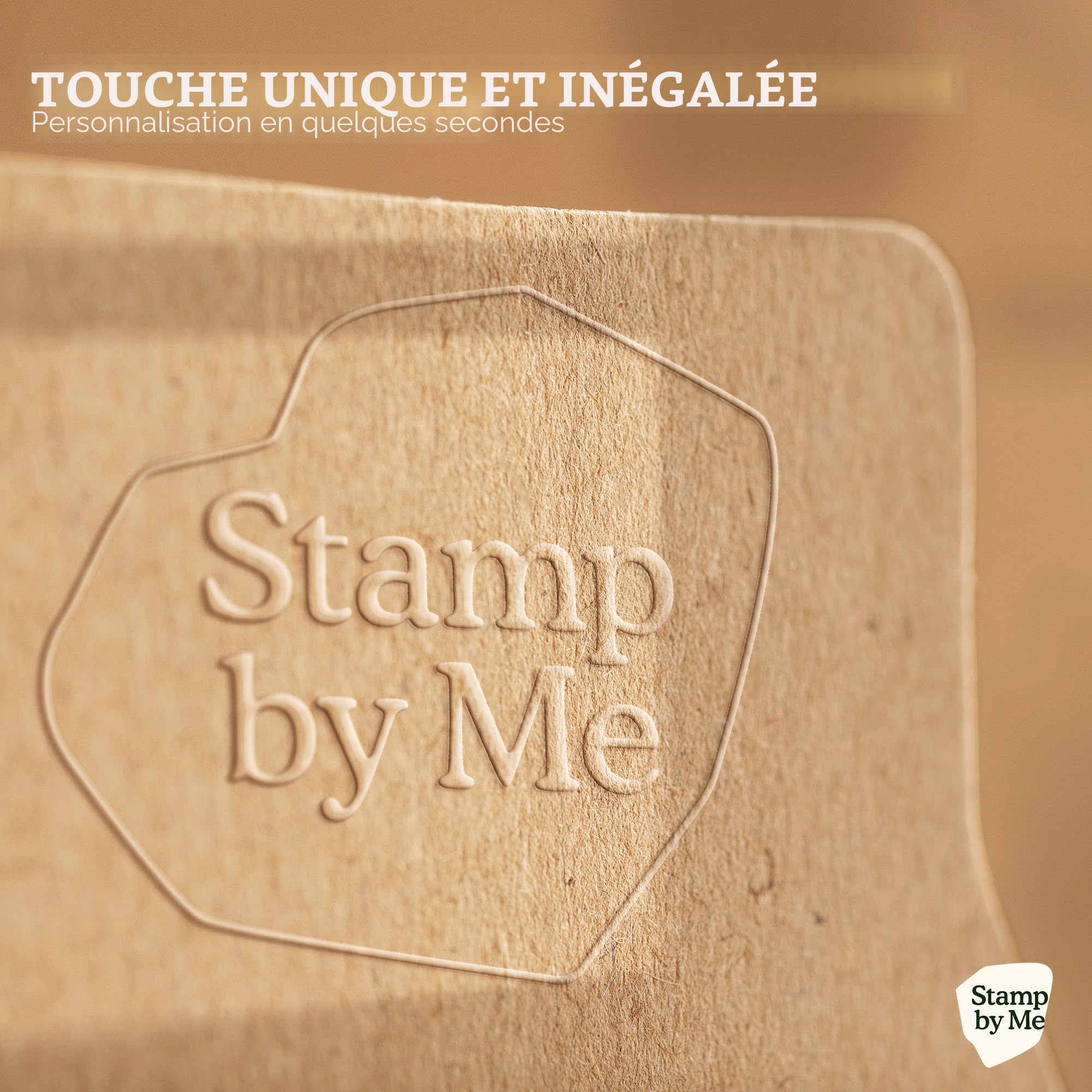 Stamp By Me - Tampon Gaufrage Personnalisé | Tampon Personnalisé pour Papier, Livres et Bibliothèque | Embosseur & Pince à Gaufrer Personnalisée | Ex Libris Floral, Auto-Encreur | Custom Embosseuse