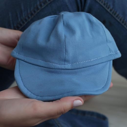Boné Infantil Malha com Aba Flexível Azul Bebê