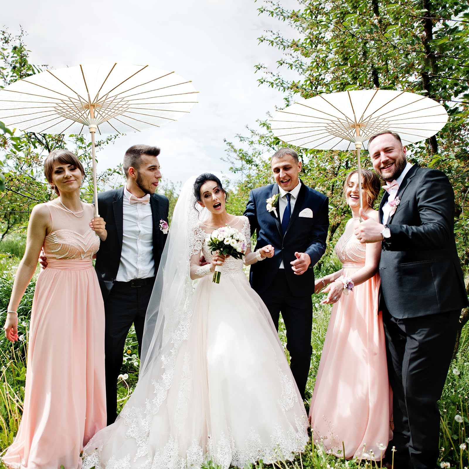 Papierschirme aus Papier, dekorativ, chinesischer japanischer Sonnenschirm, DIY, geöltes Papier, Malerei, Regenschirme, Basteln für Hochzeit, Brautparty, Dekoration, 84 cm