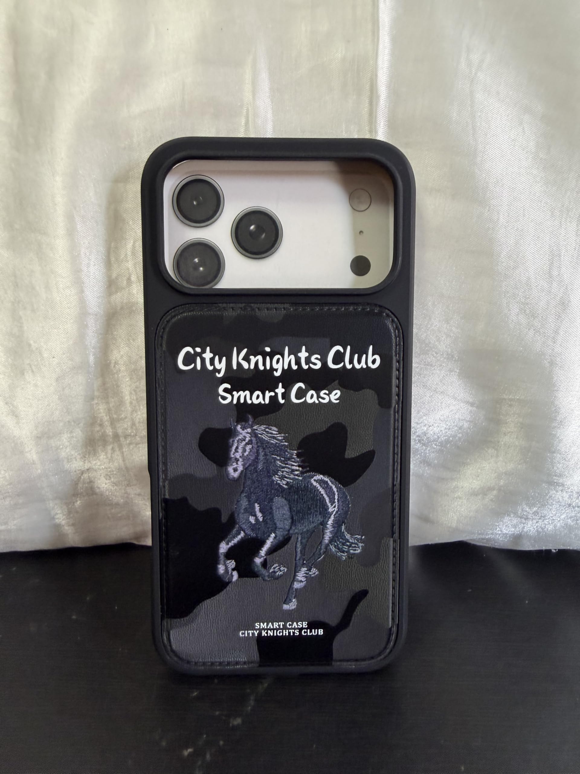 knights iPhone City Knights Club Smart Case for iPhone 17 Pro Max, Black, Camo