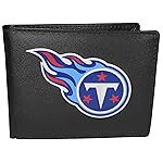 NFL Siskiyou Sports Mens Tennessee Titans Bi-fold Wallet Large Logo One Size Black