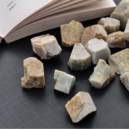 Miniatura 4 de Cristales de aguamarina cruda, piedras preciosas en bruto, rocas ásperas de Madagascar, cristales naturales, minerales y cristales de rocas raras,