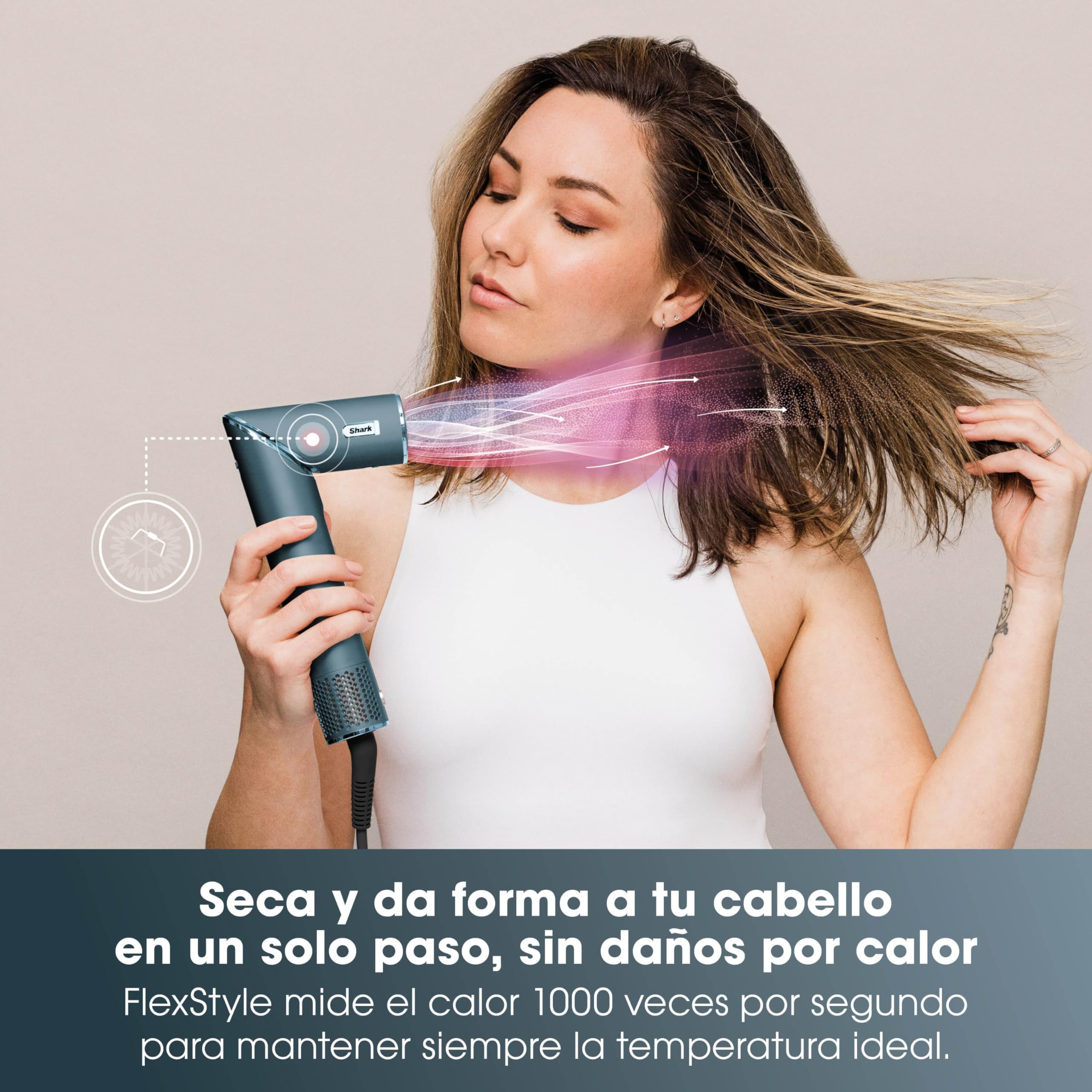 Shark FlexStyle Set de Regalo 5 en 1 Secador y Moldeador con Rizadores HD456TLEU