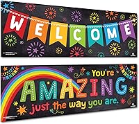 Vista 1 de Sproutbrite Bandera/póster de decoraciones de aula - Banner de bienvenida (papel)