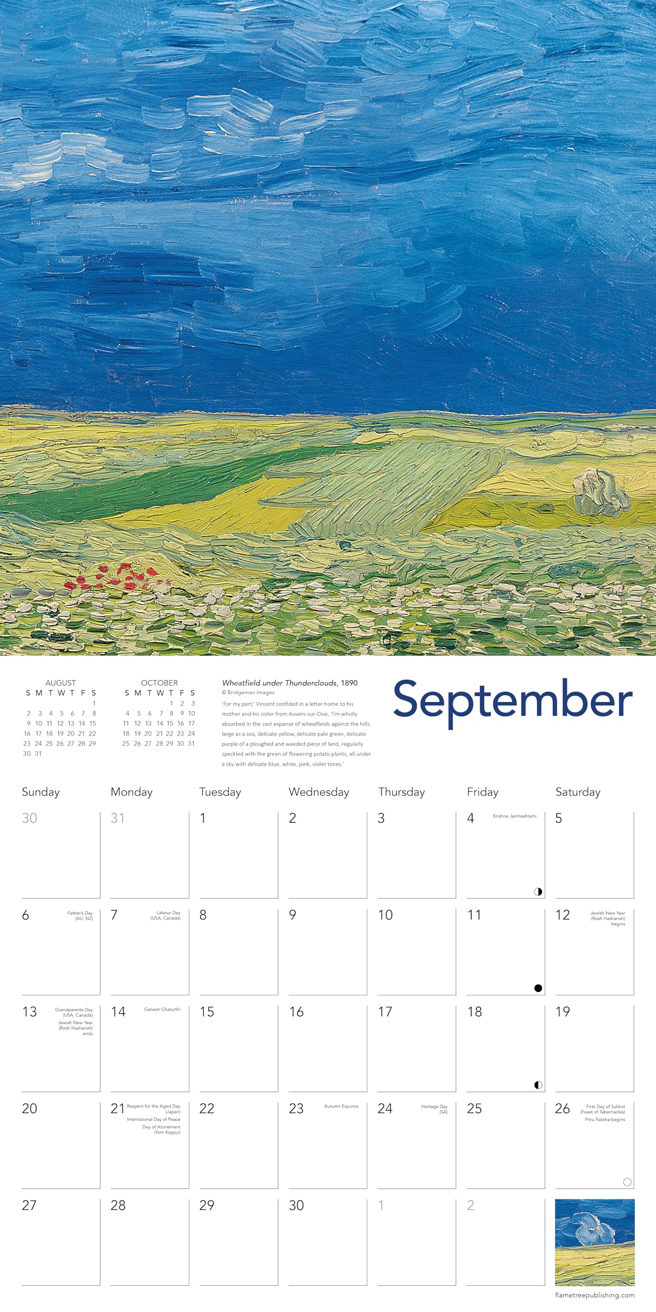 Van Gogh Landscapes Wall Calendar 2026 (Art Calendar)
