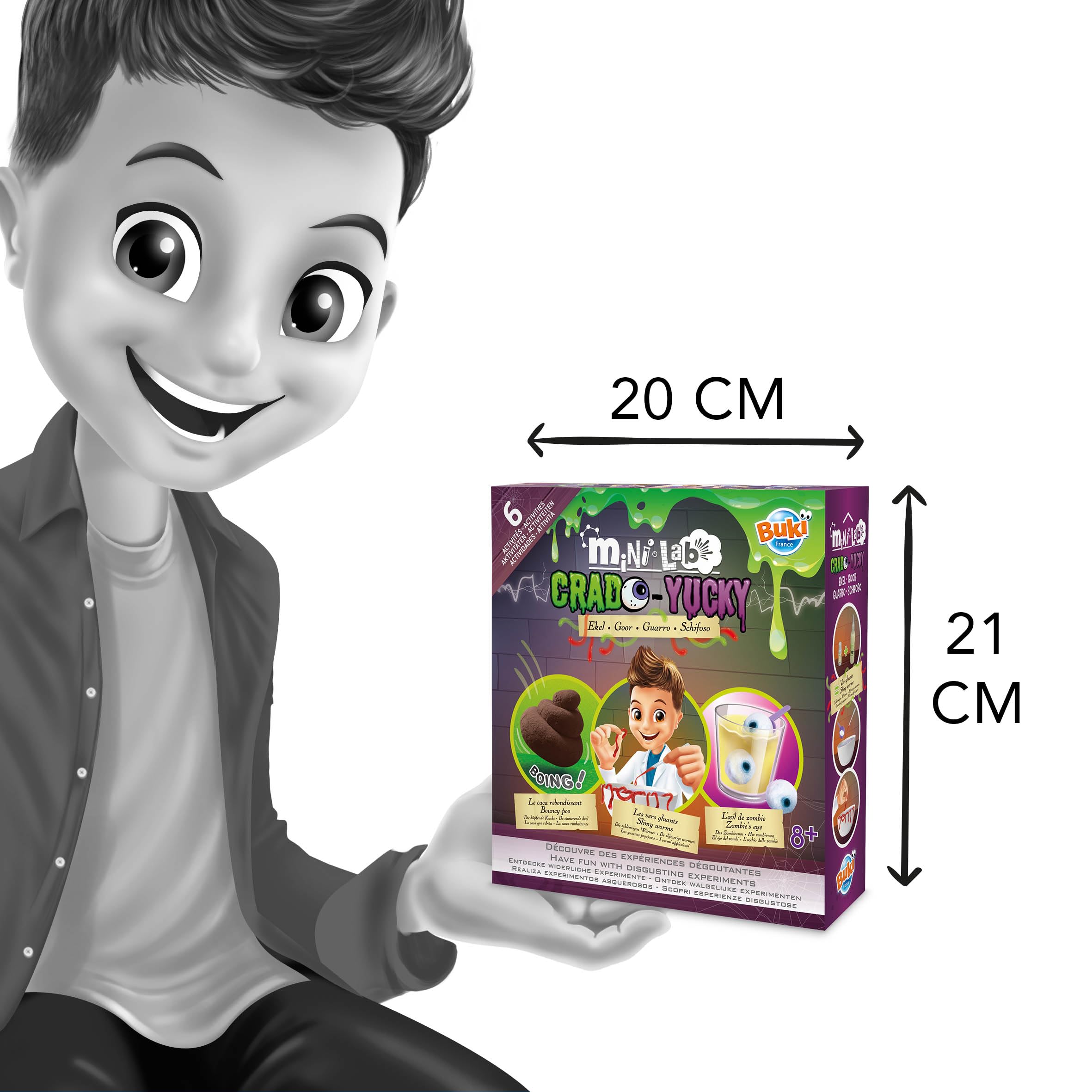 Buki France Mini Lab. Kids Chemistry Set. Childrens Science Experiments. STEM Toy. Suitable for Boys & Girls 8+ (Yucky Science) - Image 2
