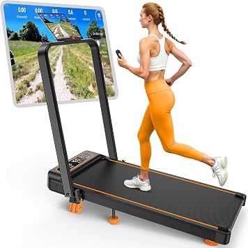 Rayspace Walking Pad Treadmill with 15% Incline, Upgraded 3.5HP Low Noise Treadmills for Home, 4 in 1 Foldable Treadmill, Walking Pad with Handle, 350+lb Capacity, Smart APP & Remote