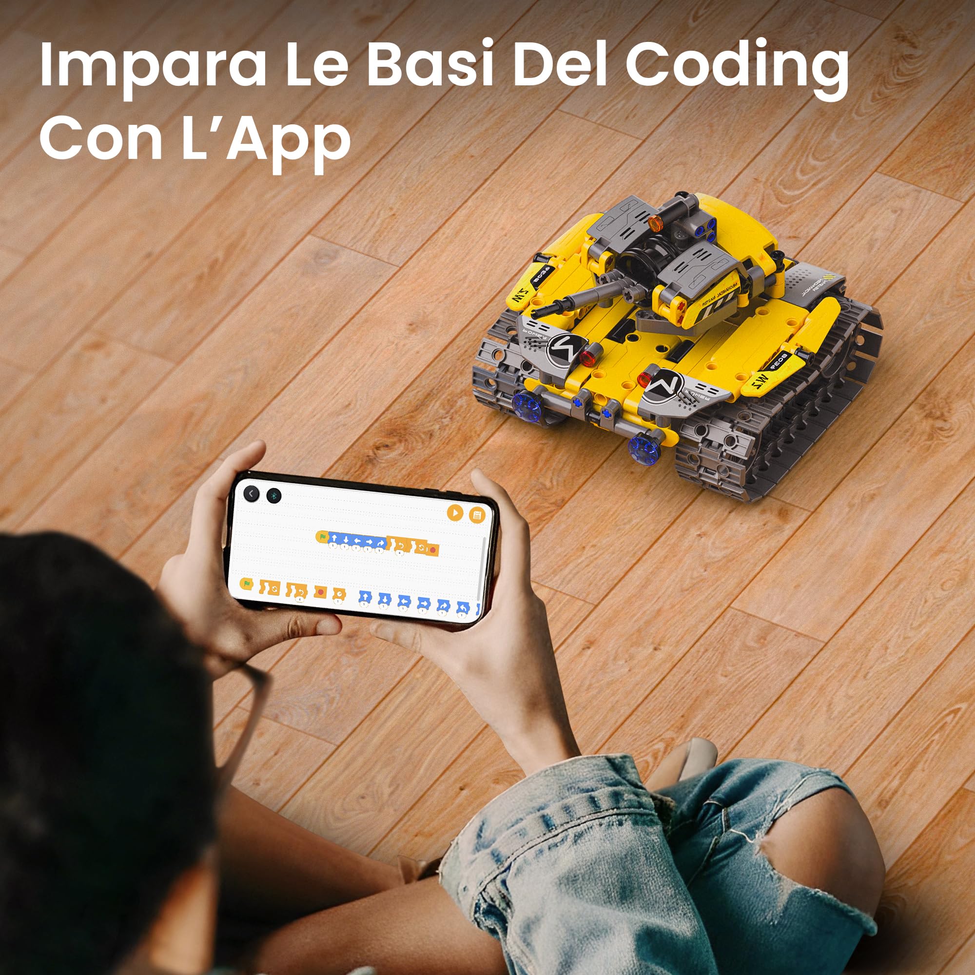 Sillbird 5-in-1 Kit di costruzione di robot con telecomando Regali STEM per ragazzi di età compresa tra 8 e 13 anni, Coding Giocattoli robotici per bambini Compleanno（488 pezzi）