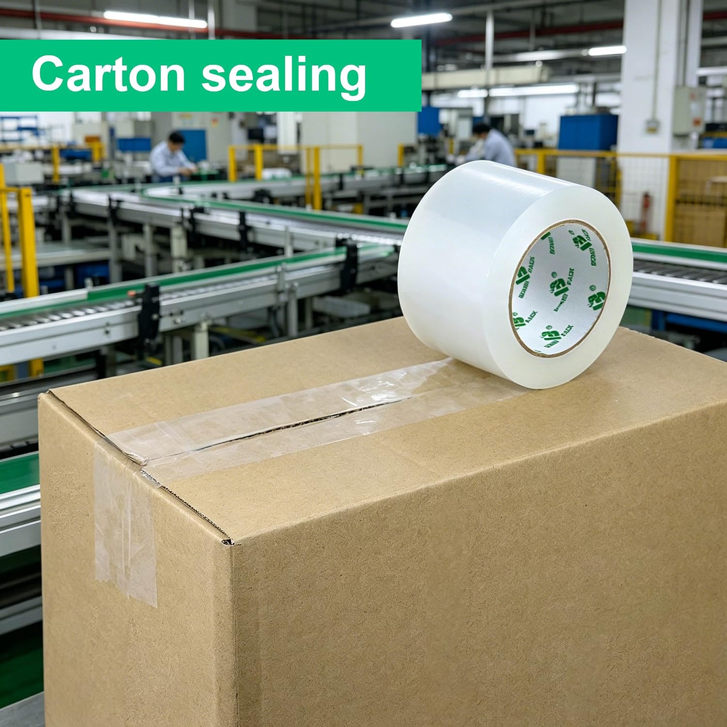BOMEI PACK Clear Packing Tape 3inch Wide, 2.7 Mil x 115 Yards, Industrial Grade Heavy Duty 3inch Wide Packaging Tape for Box Moving, Shipping, Mailing and Storage