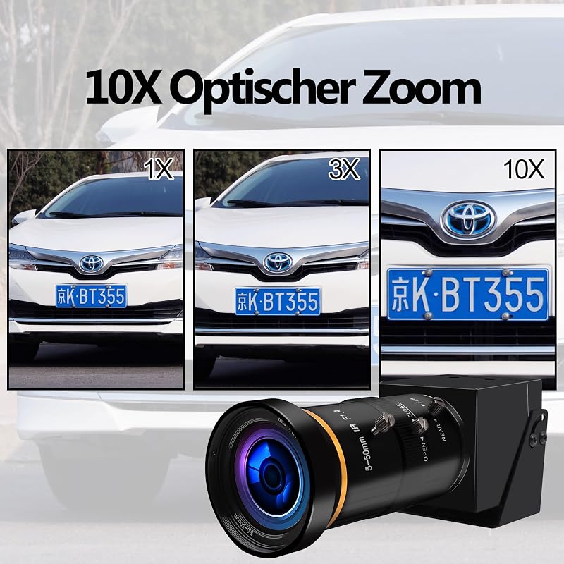 ELP 4K USB3.0 webkamera 10X zoom 5-50mm 60fps PC számítógép kamera
