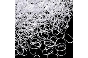 Hicarer Clear Rubber Bands for Kid Braids