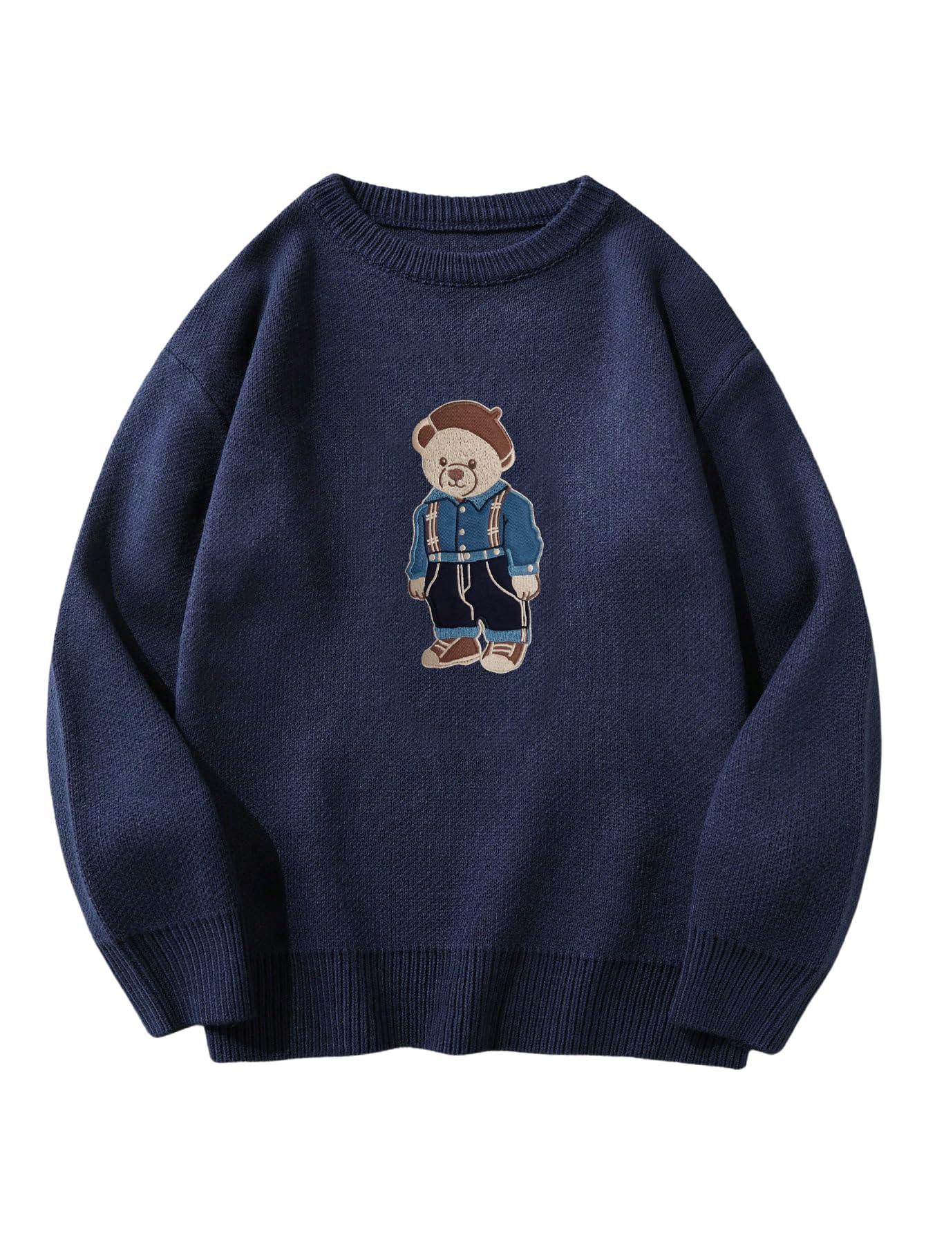 SHENHE Oversized Cute Bear Sweater