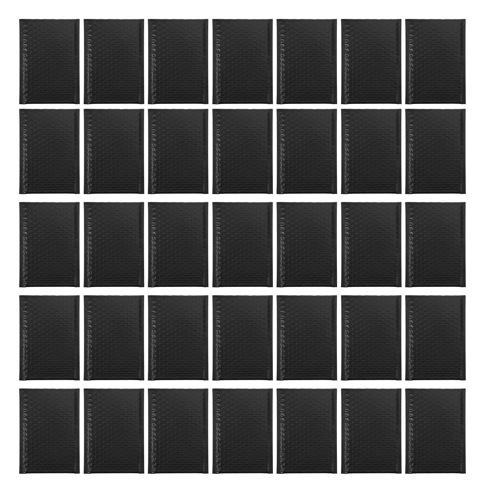Ciieeo Buste Imbottite Nere 15x20+4cm 50 Pezzi Cuscino a Palloncino Protettivo Antimpatto in Pe per Spedizioni Ufficio Resistenti e Autoadesive Impermeabili