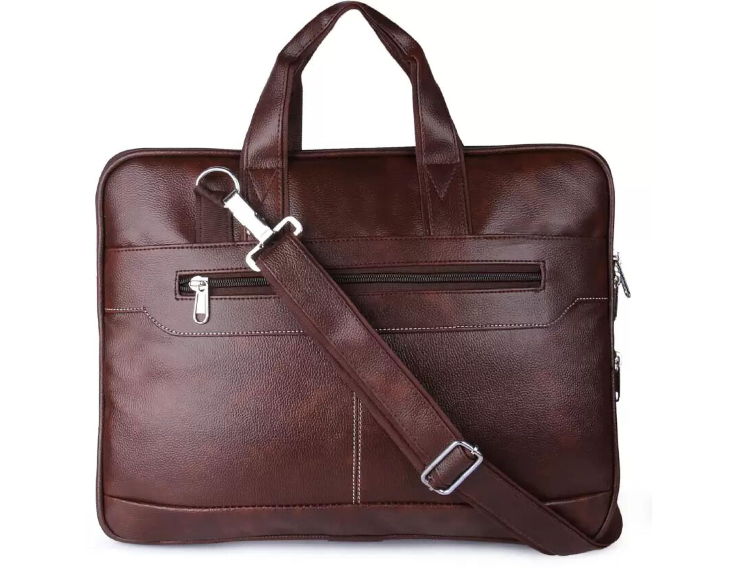 Jairaj Mens womens Brown Synthetic Leather Briefcase Best Laptop Messenger Bag Satchel for Men … (BROWN) (B0CNRT4RBP) Amazon Price History, Amazon Price Tracker