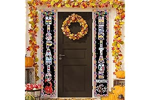 Hispanic Heritage Month Decorations Banner - Celebrate Latino Pride with Vibrant Porch...
