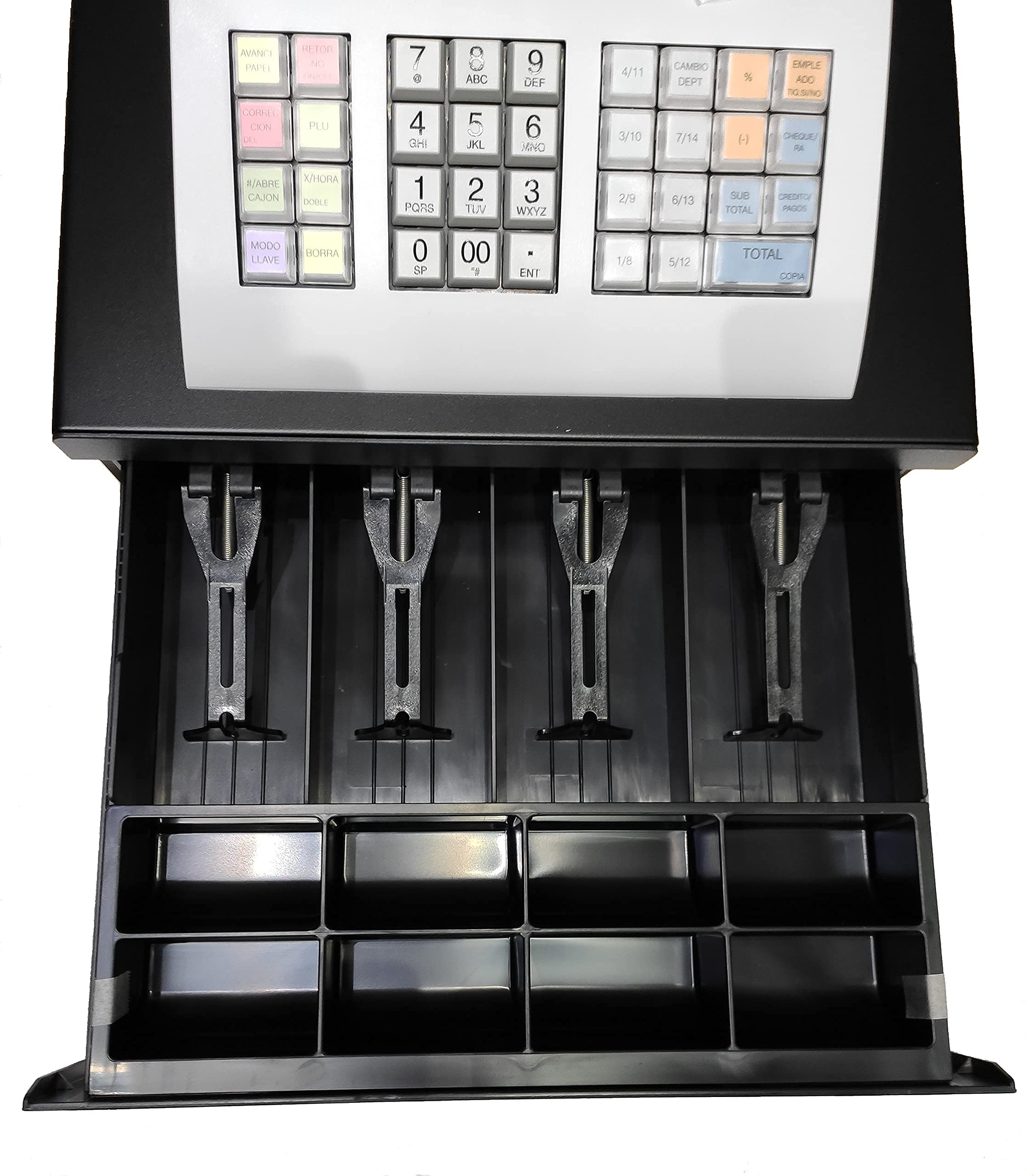 CAJA REGISTRADORA ECR SAMPOS ER-057S, Blanca, Cajón Pequeño (No válida para VERIFACTU o TICKETBAI)