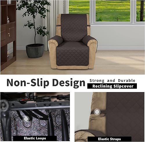 Miniatura 315 de Easy-Going - Funda reversible para sofá, resistente al agua, con varillas de espuma y correas elásticas, protector de muebles para mascotas y perros