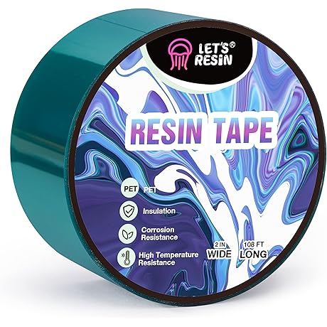 LET'S RESIN Resin Tape: 2 Inch Wide x 108FT Long Epoxy Tape...