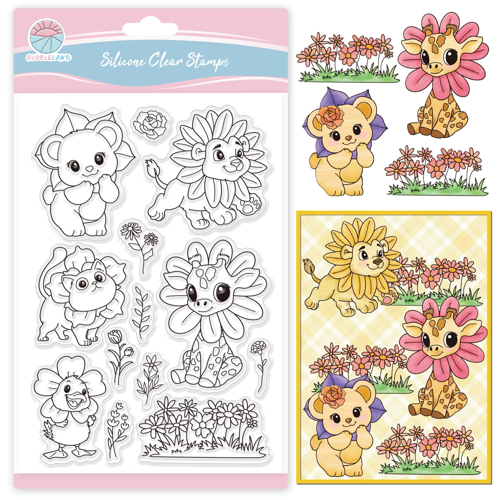 Stamps For Scrapbooking GLOBLELAND Book Pattern Silicone Clear Staps ...