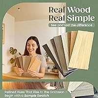 Vista 6 de Timberchic Tablones de pared de madera de roble, aplicación simple de revestimiento de pared para decoración de paredes y mejoras del hogar, paneles