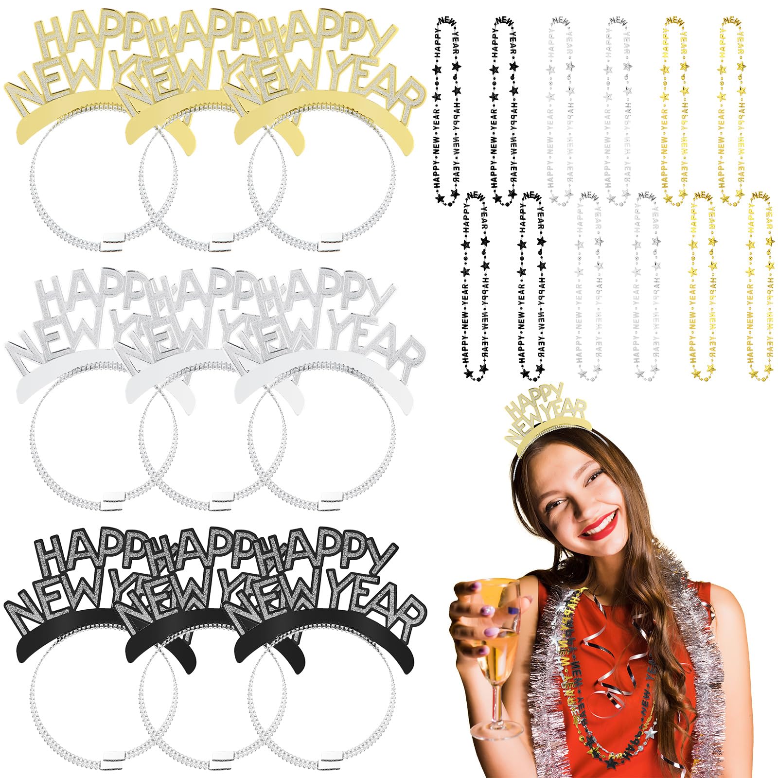 Fournitures de fête du Nouvel An 2026 VioraWhite pour votre réveillon chic - 8