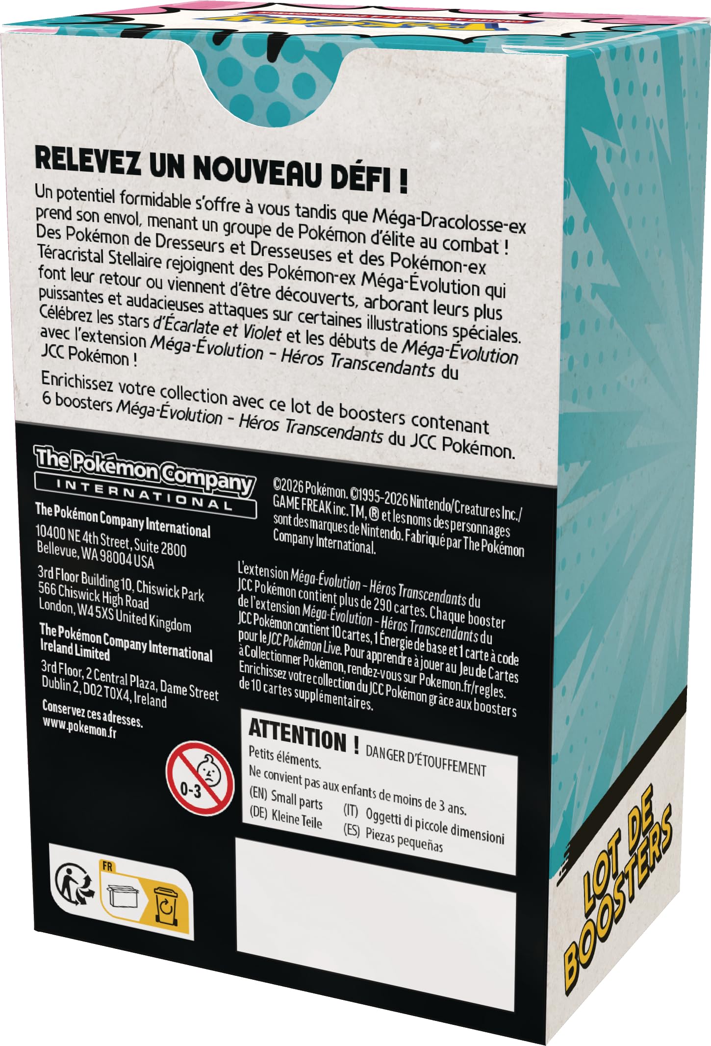 Pokémon : Set di booster Mega-Evoluzione - Eroi trascendenti (6 booster)